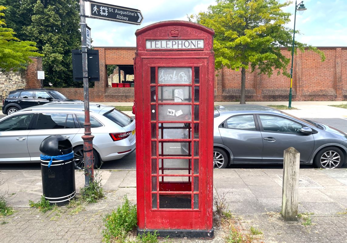 Telephone Kiosk at Lower Chantry Lane, Longport, Canterbury, Kent, CT1 1PE