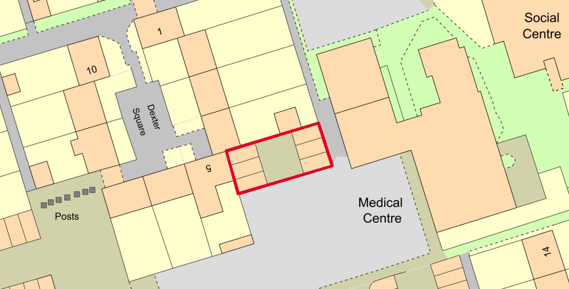 Garages G335-G340 at Dexters Square, Cricketers Way, Andover, Hampshire, SP10 5DY